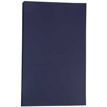 JAM Paper Colored Paper, 28 lb, 8.5&quot; x 14&quot;, Navy Blue, 500 Sheets/Ream