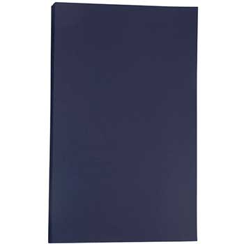 JAM Paper Cardstock, 80 lb, 8.5&quot; x 14&quot;, Navy Blue, 250 Sheets/Ream
