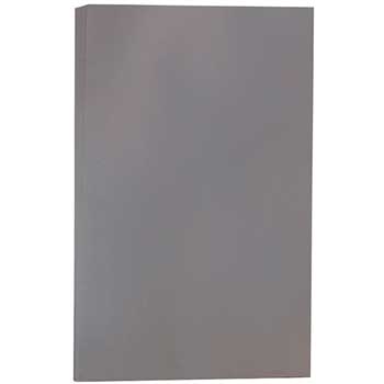 JAM Paper Colored Paper, 28 lb, 8.5&quot; x 14&quot;, Dark Grey, 500 Sheets/Ream