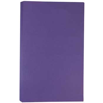 JAM Paper Colored Paper, 28 lb, 8.5&quot; x 14&quot;, Dark Purple, 500 Sheets/Ream