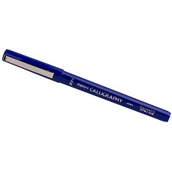 Marvy Uchida Calligraphy Pens, 2.0 mm, Blue, 2/PK