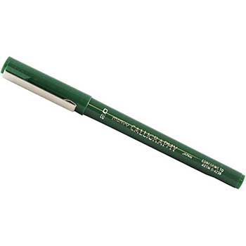 Marvy Uchida Calligraphy Pens, 2.0 mm, Green, 2/PK