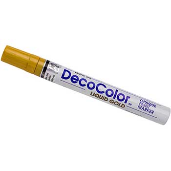 Marvy Uchida Opaque Paint Marker, Broad Line, Gold