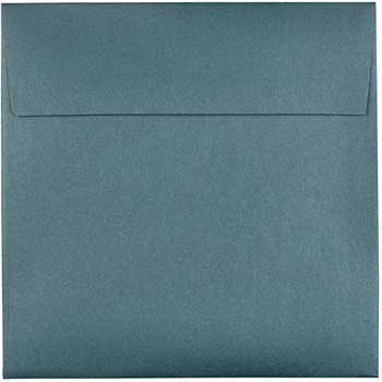 JAM Paper Metallic Invitation Envelopes, Malachite Stardream, 6 1/2&quot; x 6 1/2&quot;, 25/PK