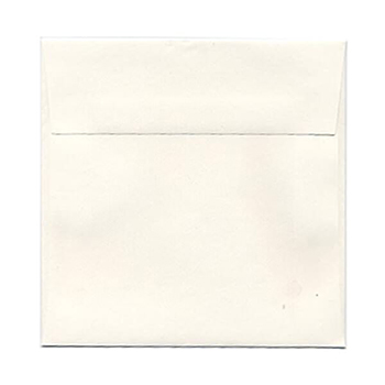 JAM Paper Metallic Invitation Envelopes, 6 1/2&quot; x 6 1/2&quot;, Cryogen White Stardream, 25/PK