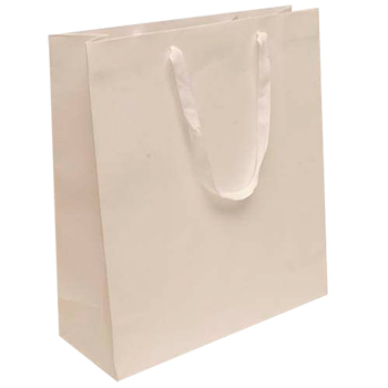 JAM Paper Heavy Duty Kraft Gift Bags, Jumbo (16&quot; x 17 1/2&quot; x 6&quot;), White Matte Recycled, 3/PK