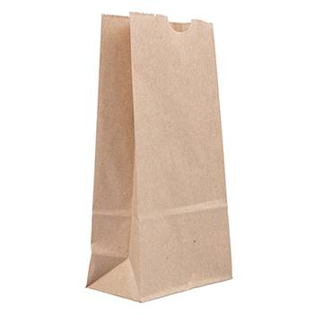 JAM Paper Kraft Lunch Bags, 4 1/8&quot; 2 1/4&quot; x 8&quot;, Brown Recycled, 25/PK