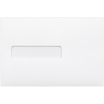 JAM Paper Booklet Window Envelopes, 24 lb, 6 in x 9 in, Bright White, 1,000/Case