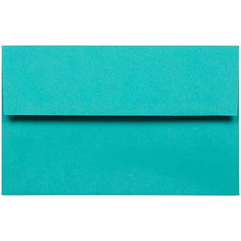 JAM Paper A10 Colored Invitation Envelopes, 6&quot; x 9 1/2&quot;, Sea Blue Recycled, 250/PK