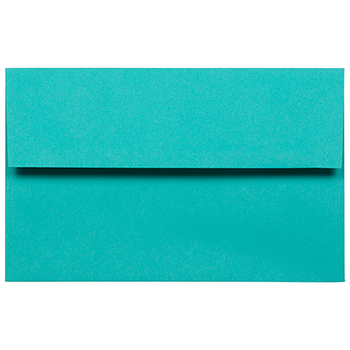 JAM Paper A10 Invitation Envelopes, 6&quot; x 9 1/2&quot;, Sea Blue Recycled, 50/PK