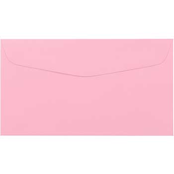 JAM Paper #6 3/4&quot; Premium Commercial Envelopes, 3 5/8&quot; x 6 1/2&quot;, Pink, 50/PK