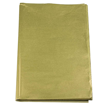 JAM Paper Tissue Paper, Gold, 100 Sheets