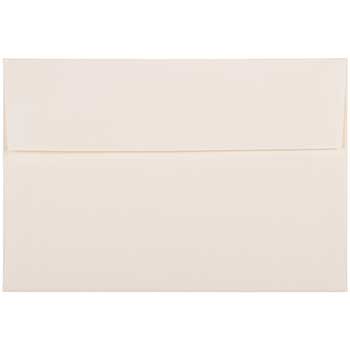 JAM Paper A8 Strathmore Invitation Envelopes, 5 1/2&quot; x 8 1/8&quot;, Natural White Laid, 250/BX