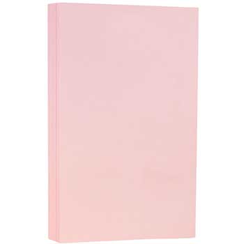 JAM Paper Colored Paper, 28 lb, 8.5&quot; x 14&quot;, Baby Pink, 500 Sheets/Ream