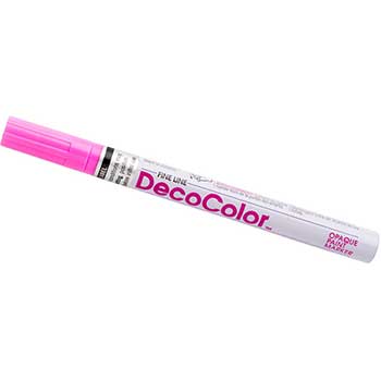 Marvy Uchida Opaque Paint Marker, Fine Line, Pink