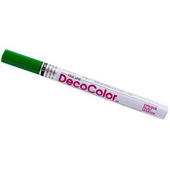 Marvy Uchida Opaque Paint Marker, Fine Line, Green