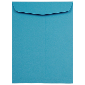 JAM Paper Open End Catalog Envelopes, 9&quot; x 12&quot;, Blue, 25/PK