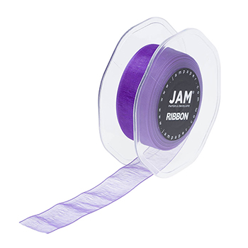 JAM Paper Sheer Ribbon, 7/8&quot; x 25 yd., Purple