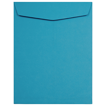 JAM Paper Open End Catalog Envelopes, 10&quot; x 13&quot;, Blue Recycled, 25/PK