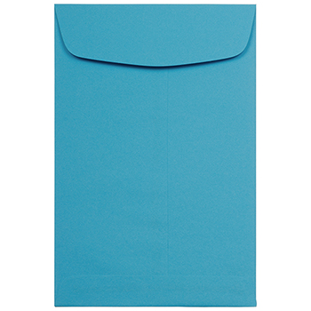 JAM Paper Open End Catalog Envelopes, 6&quot; x 9&quot;, Blue, 50/PK