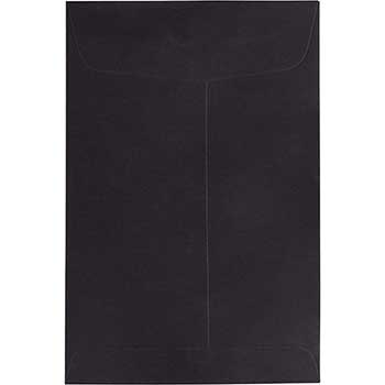 JAM Paper 6&quot; x 9&quot; Open End Catalog Envelopes, Black, 10/PK