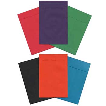 JAM Paper Open End Catalog Colored Envelopes, 6&quot; x 9&quot;, Assorted Colors, 60/PK