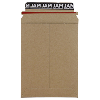 JAM Paper Stay-Flat Photo Mailer Envelopes with Peel &amp; Seal Closure, 6&quot; x 8&quot;, Brown Kraft, 6/PK