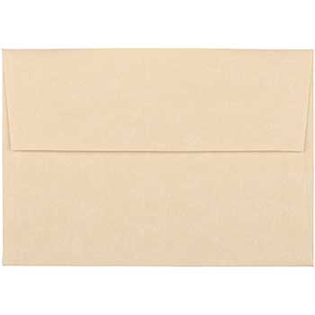 JAM Paper 4Bar A1 Parchment Invitation Envelopes, 3 5/8&quot; x 5 1/8&quot;, Brown Recycled, 25/PK