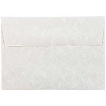 JAM Paper 4Bar A1 Parchment Invitation Envelopes, 3 5/8&quot; x 5 1/8&quot;, Pewter Gray, Recycled, 250/BX