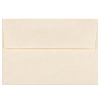 JAM Paper 4Bar A1 Parchment Invitation Envelopes, 3 5/8&quot; x 5 1/8&quot;, Natural Recycled, 50/PK
