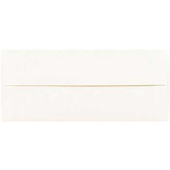 JAM Paper #10 Business Parchment Envelopes, 4 1/8&quot; x 9 1/2&quot;, White Recycled, 500/BX