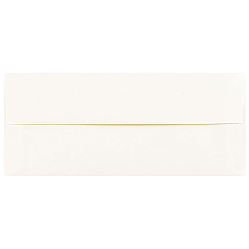 JAM Paper #10 Business Parchment Envelopes, 4 1/8&quot; x 9 1/2&quot;, White Recycled, 50/PK