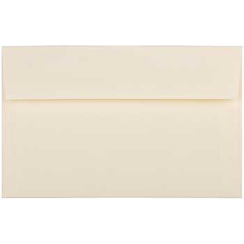 JAM Paper A10 Strathmore Invitation Envelopes, 6&quot; x 9 1/2&quot;, Ivory Wove, 50/BX