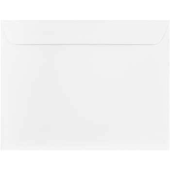 JAM Paper 10&quot; x 13&quot; Booklet Strathmore Envelopes, Bright White Wove, 500/PK