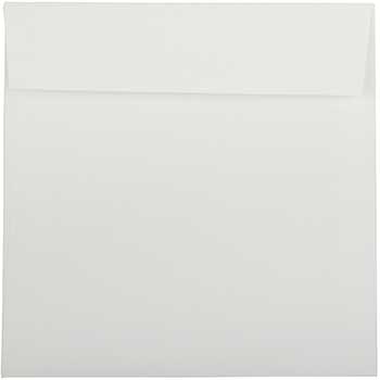 JAM Paper Strathmore Invitation Envelopes, 8 1/2&quot; x 8 1/2&quot;, Bright White Wove, 50/BX
