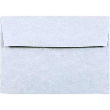 JAM Paper 4Bar A1 Parchment Invitation Envelopes, 3 5/8&quot; x 5 1/8&quot;, Blue Recycled, 250/BX