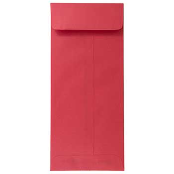 JAM Paper Policy Business Colored Envelopes, #12, 4 3/4&quot; x 11&quot;, Red Recycled, 50/BX