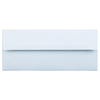 JAM Paper #10 Business Parchment Envelopes, 4 1/8&quot; x 9 1/2&quot;, Blue Recycled, 500/BX