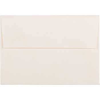 JAM Paper 4Bar A1 Strathmore Invitation Envelopes, 3 5/8&quot; x 5 1/8&quot;, Natural White Laid, 25/PK