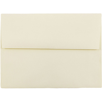 JAM Paper A6 Strathmore Invitation Envelopes, 4 3/4&quot; x 6 1/2&quot;, Ivory Wove, 50/BX