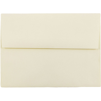 JAM Paper A6 Strathmore Invitation Envelopes, 4 3/4&quot; x 6 1/2&quot;, Ivory Wove, 25/PK