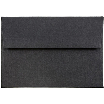 JAM Paper 4Bar A1 Premium Invitation Envelopes, 3 5/8&quot; x 5 1/8&quot;, Black Linen, 25/PK