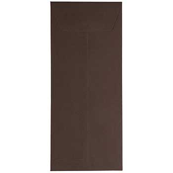 JAM Paper Policy Premium Envelopes, #14, 5&quot; x 11 1/2&quot;, Chocolate Brown Recycled, 50/BX