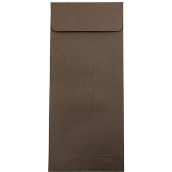 JAM Paper Policy Business Premium Envelopes, #12, 4 3/4&quot; x 11&quot;, Chocolate Brown Recycled, 50/BX