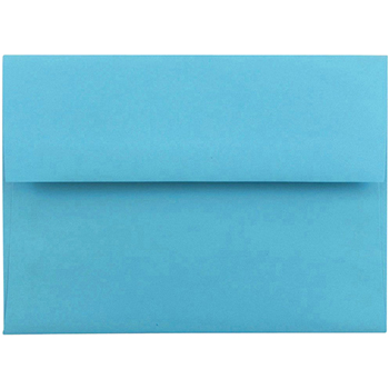 JAM Paper A6 Invitation Envelopes, 4 3/4&quot; x 6 1/2&quot;, Brite Hue Blue , 25/PK