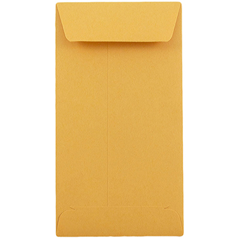 JAM Paper #7 Coin Business Recycled Envelopes, 3 1/2&quot; x 6 1/2&quot;, Brown Kraft, 50/PK