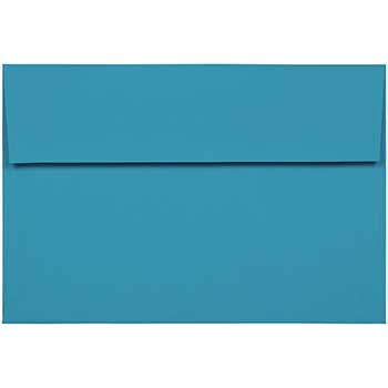 JAM Paper A8 Colored Invitation Envelopes, 5 1/2&quot; x 8 1/8&quot;, Blue Recycled, 250/CT