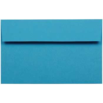 JAM Paper A10 Invitation Envelopes, 6&quot; x 9 1/2&quot;, Blue Recycled, 50/PK