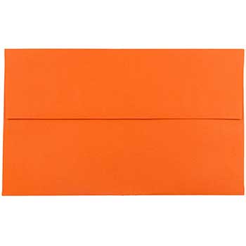 JAM Paper A10 Invitation Envelopes, 6&quot; x 9 1/2&quot;, Orange Recycled, 250/PK
