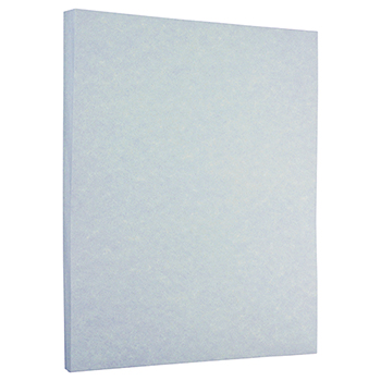 JAM Paper Parchment Paper, 24 lb, 8.5&quot; x 11&quot;, Blue Recycled, 50 Sheets/Ream